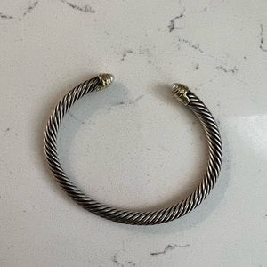 David Yurman cable bracelet with pearls
